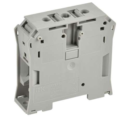 Колодка клеммная CTS 120кв.мм сер. IEK YCT10-00-K03-120