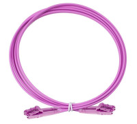 Патч-корд оптический дуплексный OM4 2х50/125 LC-LC 1м Eurolan 41F-40-LC-LC-01