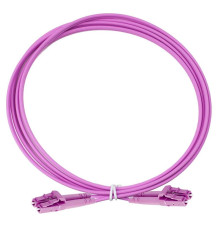 Патч-корд оптический дуплексный OM4 2х50/125 LC-LC 1м Eurolan 41F-40-LC-LC-01