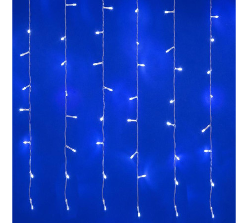 Занавес светодиодный ULD-C3020-384/DTA/RC WHITE IP44 3х2м 384 LED бел. свет провод прозр. gульт ДУ (в/к) Uniel UL-00008562