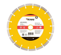 Диск алмазный отрезной сегментный 230x22.2мм Kranz KR-90-0105