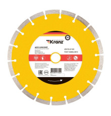Диск алмазный отрезной сегментный 230x22.2мм Kranz KR-90-0105