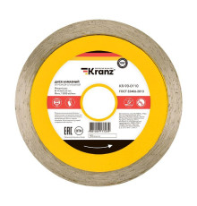 Диск алмазный отрезной сплошной 115x22.2мм Kranz KR-90-0110