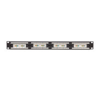 Патч-панель 19дюйм 1U кат.5E UTP неэкранир. 24 порта RJ45 Dual IDC TERACOM PRO EKF TRP-PPNL-5EUTP-1U24