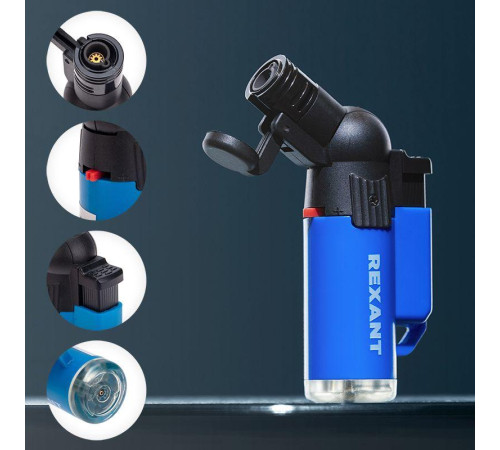 Зажигалка турбо GT-10 заправляемая Rexant 12-0010