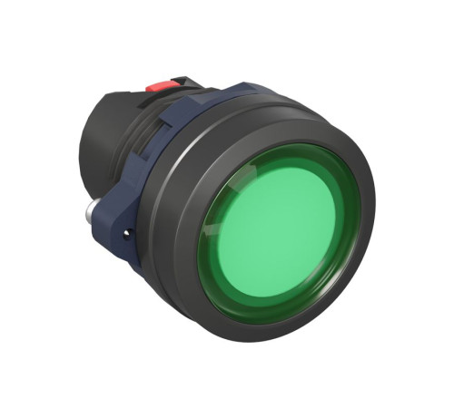 Головка кнопки плоская прозрачная с фиксацией зел. DKC M22P-FLLGP