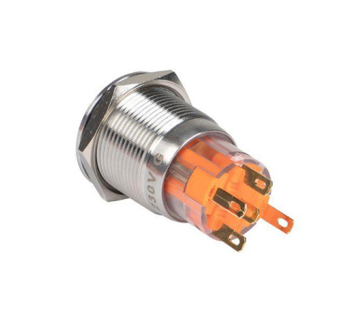 Кнопка S-Pro67 19мм с фикс. с бел. подсветкой 24В PROxima EKF s-pro67-252
