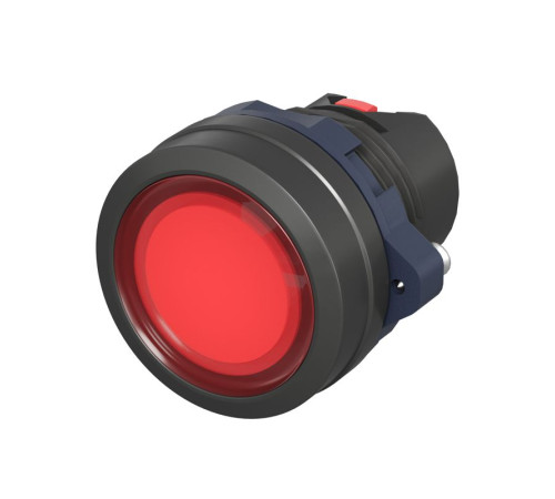 Головка кнопки плоская прозрачная без фиксации красн. DKC M22P-FMLRP