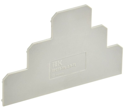 Заглушка для CTS-ML 3 ур. 2.5кв.мм сер. IEK YCT13-00-3-K03-002-ZGL
