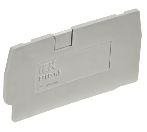 Заглушка для CP 1.5кв.мм сер. IEK YCT20-00-K03-001-ZGL