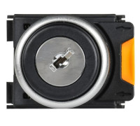 Переключатель 2 полож. 1НО+1НЗ с ключом черн. MASTER IEK MI-SW60-11Y-3-34-2-K02