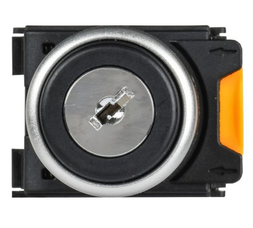 Переключатель 2 полож. 1НО+1НЗ с ключом черн. MASTER IEK MI-SW60-11Y-3-34-2-K02