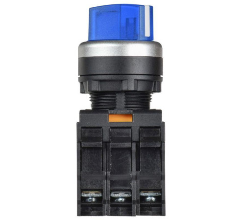 Переключатель 2 полож. 1НО+1НЗ с подсветкой син. MASTER IEK MI-SW60-11XD-3-14-2-K07