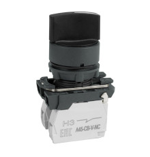 Переключатель OptiSignal D22 C5-S-53 3 позиции с возвратом пластик 2НО XB5AD53 КЭАЗ 332187