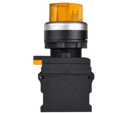 Переключатель 2 полож. 1НО+1НЗ с подсветкой желт. MASTER IEK MI-SW60-11XD-3-14-2-K05