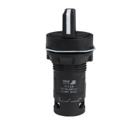 Переключатель 3 положения OptiSignal Compact D22 С7-S-320 черн. 2НО XB7ND33 КЭАЗ 362138
