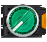 Переключатель 2 полож. 1НО+1НЗ с подсветкой зел. MASTER IEK MI-SW60-11XD-3-14-2-K06