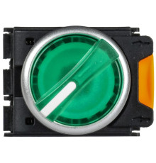 Переключатель 2 полож. 1НО+1НЗ с подсветкой зел. MASTER IEK MI-SW60-11XD-3-14-2-K06