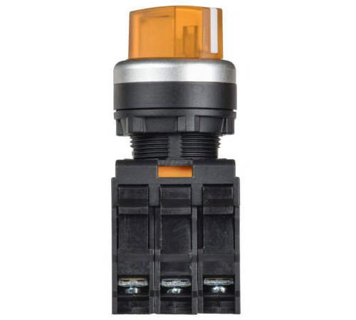 Переключатель 2 полож. 1НО+1НЗ с подсветкой желт. MASTER IEK MI-SW60-11XD-3-14-2-K05