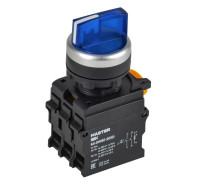Переключатель 3 полож. 2НО с подсветкой син. MASTER IEK MI-SW60-20XD-4-14-3-K07