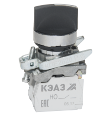 Переключатель КПЕ2620РС 2но+0нз ручка фикс 3поз IP65черн. КЭАЗ 248266