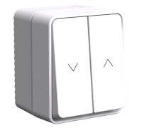 Выключатель для жалюзи 2-кл. AtlasDesign PROFI IP54 2хсх.4 бел. SE ATN540119