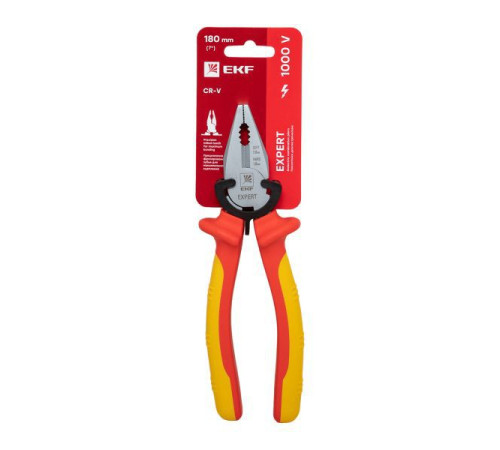 Пассатижи 180мм Expert 1000В PROxima EKF pas-180-exp-in