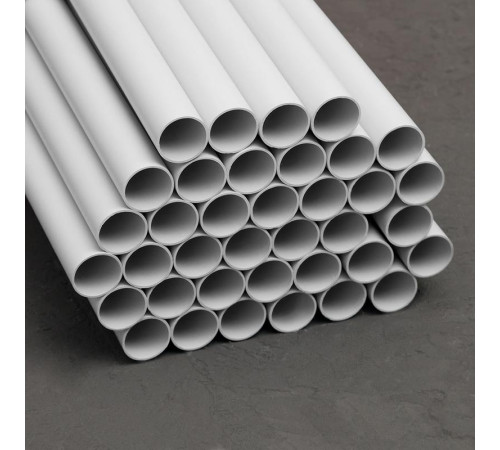 Труба гладкая ПВХ жесткая легкая d25мм сер. (дл.3м) TOKOV ELECTRIC TKE-THG-PVC-25-3-C06