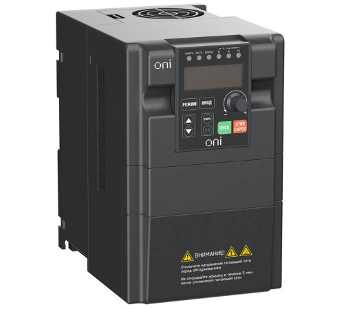 Преобразователь частоты A150 220В 1Ф 1.5кВт 7А ONI A150-21-15N