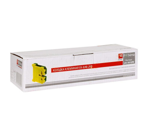 Колодка клеммная ЕК-6/40 JXB земля EKF plc-ek-6/40