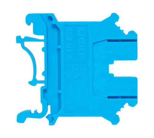 Колодка клеммная винтовая 4 UT син. EKF scr-ut-4-b