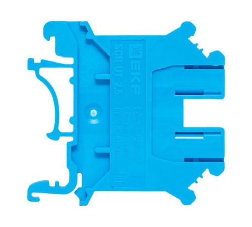 Колодка клеммная винтовая 2.5 UT син. EKF scr-ut-2.5-b