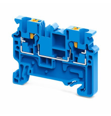 Клемма проходная push-in OptiClip CP-2.5-I-BU-24А (0.2-2.5) син. КЭАЗ 331839