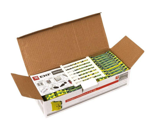 Колодка клеммная ЕК-6/40 JXB земля EKF plc-ek-6/40