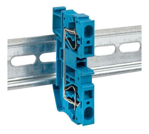 Колодка клеммная JXB-ST-6 52А пружинная син. EKF plc-jxb-st-6-blue