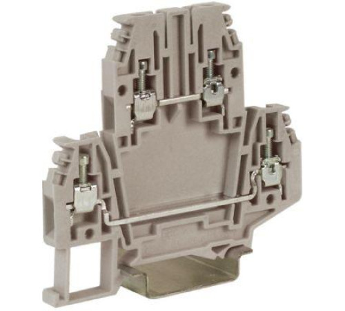 Зажим проходной 2-х уровн. DBC.2GR 2.5кв.мм сер. DKC ZDB100GR-RET