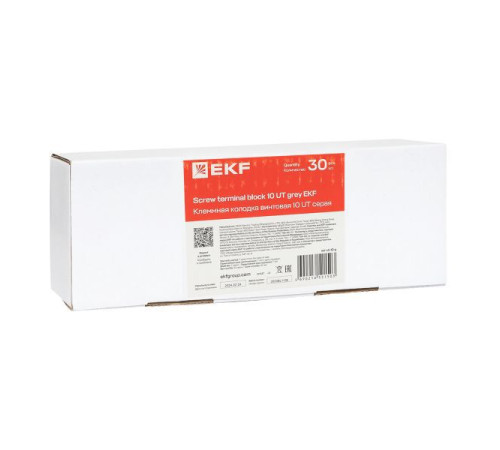Колодка клеммная винтовая 10 UT сер. EKF scr-ut-10-g