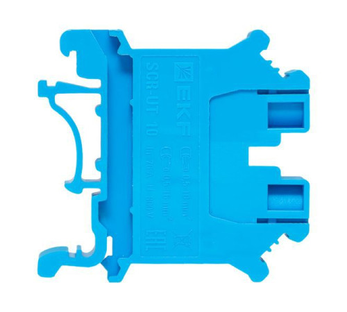 Колодка клеммная винтовая 10 UT син. EKF scr-ut-10-b