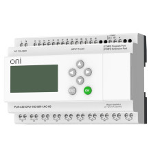 Модуль ЦПУ ПЛК 430 14 DI 10 RO 220В AC с экраном ONI PLR-430-CPU-14D10R-1AC-00