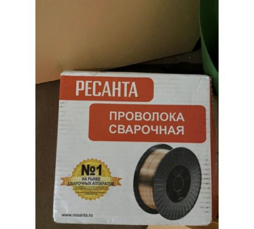 Проволока сварочная СВ-08Г2С Ф0.8мм катушка 5кг Ресанта 71/6/53