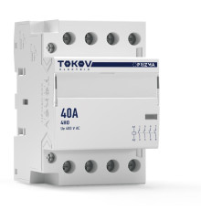 Контактор модульный 54мм 40А 230В АС 4НО PRIZMA TOKOV ELECTRIC TKE-PZ-MC-3-40-230-40