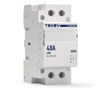 Контактор модульный 36мм 40А 230В АС 2НО PRIZMA TOKOV ELECTRIC TKE-PZ-MC-2-40-230-20