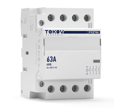 Контактор модульный 54мм 63А 230В АС 4НО PRIZMA TOKOV ELECTRIC TKE-PZ-MC-3-63-230-40