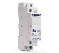 Контактор модульный 18мм 16А 230В АС 2НО PRIZMA TOKOV ELECTRIC TKE-PZ-MC-1-16-230-20
