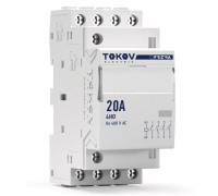 Контактор модульный 36мм 20А 230В АС 4НО PRIZMA TOKOV ELECTRIC TKE-PZ-MC-2-20-230-40