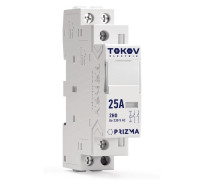 Контактор модульный 18мм 25А 230В АС 2НО PRIZMA TOKOV ELECTRIC TKE-PZ-MC-1-25-230-20