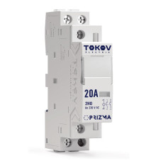 Контактор модульный 18мм 20А 230В АС 2НО PRIZMA TOKOV ELECTRIC TKE-PZ-MC-1-20-230-20