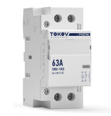 Контактор модульный 36мм 63А 230В АС 1НО 1НЗ PRIZMA TOKOV ELECTRIC TKE-PZ-MC-2-63-230-11