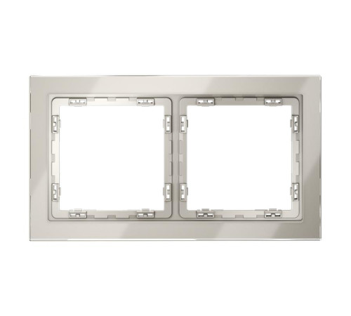 Рамка 2-м S70 стеклян. кашемир Voltum VLS110203