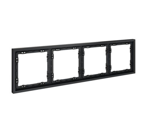 Рамка 4-м S70 пластик. графит Voltum VLS100407